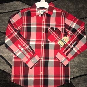Boys urban pipeline long sleeve button down shirt